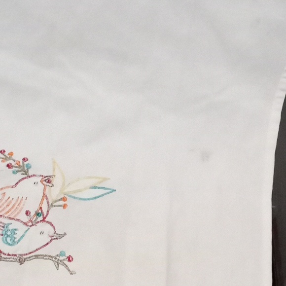 Vintage Embroidered Linen Tea Towel - Birds - Picture 16 of 17